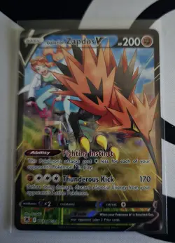Pokemon Galarian Zapdos V TG19/TG30 Astral Radiance - Image 1