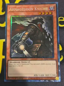 Armageddon Knight 1st Edition Prismatic Collector's Rare RA03-EN002 Yu-Gi-Oh! - Image 1