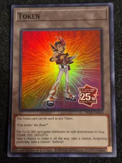 Yu-Gi-Oh! Token Yuma TKN5-EN014 Rage of the Abyss Unlimited Super Rare LP - Image 1