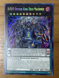 Yu-Gi-Oh - D/D/D Deviser King Deus Machinex - MP23-EN023 Prismatic Rare - Image 1