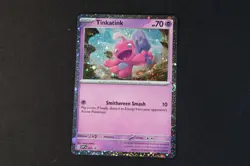 Tinkatink Holo 025 Shiny Pokemon TCG Card Black Star Promo 2023 NEAR MINT - Image 1