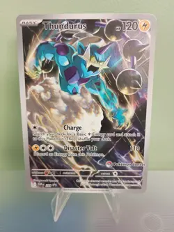 Pokemon Card Thundurus 209 Black Bolt ETB Promo - Image 1