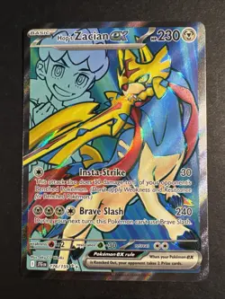 Hop's Zacian ex 176/159 Sv09: Journey Together Full Art Pokemon Card - Image 1