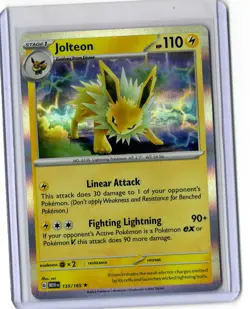 Jolteon 135/165 Sv: Scarlet & Violet 151 Reverse Holo, pokemon card - Image 1