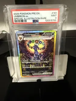 2025 Pokemon Umbreon ex Special Illustration Rare Card #161 Mint 9 - Image 1