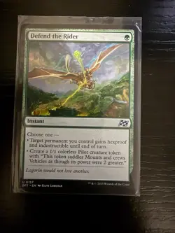 Defend the Rider #157 MTG Aetherdrift NM X1 - Image 1