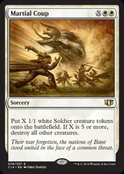 Martial Coup - Light Play MTG Commander 2014 Edition - Image 1
