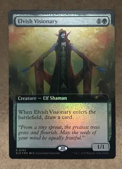 Foil* Elvish Visionary (Extended Art) SLD - NM MTG - Image 1