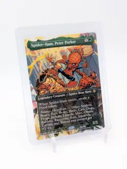 MTG - Spider-Ham, Peter Porker - Borderless Rare #201 - Spider-Man NM - Image 1