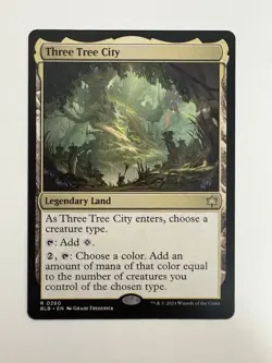 Three Tree City MTG Magic the Gathering Card NM Near Mint BLB - Image 1
