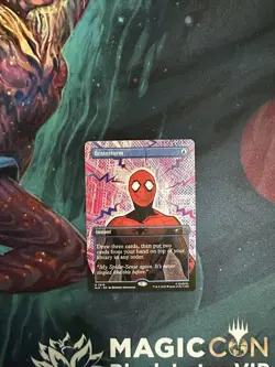 MTG Spider-Man BRAINSTORM SECRET LAIR DROP NONFOIL RARE Hit Magiccon 2025 - Image 1