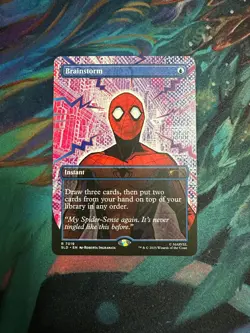 MTG Spider-Man BRAINSTORM SECRET LAIR DROP NONFOIL RARE Hit Magiccon 2025 - Image 2