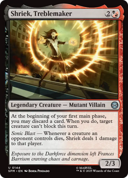 Shriek, Treblemaker (FOIL) x1 - MTG Marvel's Spider-Man SPM #144 - Image 1