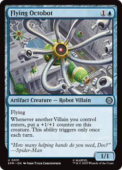 Flying Octobot (FOIL) x1 - MTG Marvel's Spider-Man SPM #31 - Image 1