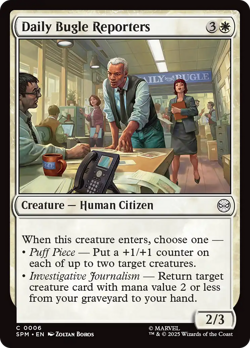 Daily Bugle Reporters (FOIL) x1 - MTG Marvel's Spider-Man SPM #6 - Image 1
