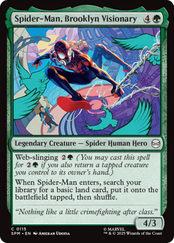 Spider-Man, Brooklyn Visionary (FOIL) x1 - MTG Marvel's Spider-Man SPM #115 - Image 1
