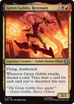 Green Goblin, Revenant (FOIL) x1 - MTG Marvel's Spider-Man SPM #130 - Image 1