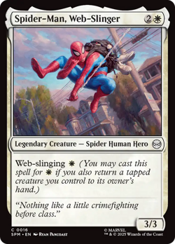 Spider-Man, Web-Slinger (FOIL) x1 - MTG Marvel's Spider-Man SPM #16 - Image 1