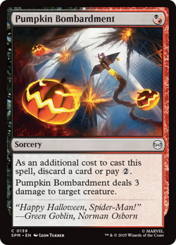 Pumpkin Bombardment (FOIL) x1 - MTG Marvel's Spider-Man SPM #139 - Image 1