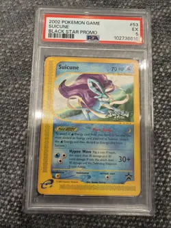 2002 Pokemon Game Black Star Promo Suicune 53 PSA 5 - Image 1