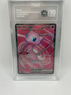 2023 POKEMON MEW EN-151 ULTRA RARE #193 MEW EX TAG Gem Mint 10 - Image 1