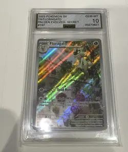2023 Pokemon SV Paldea Evolved Floragato Secret AGS 10 Gem Mint - Image 2