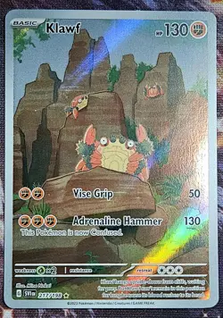 Klawf 217/198 ILLUSTRATION RARE HOLO Scarlet & Violet Base Set Sv01 Pokemon NM - Image 1