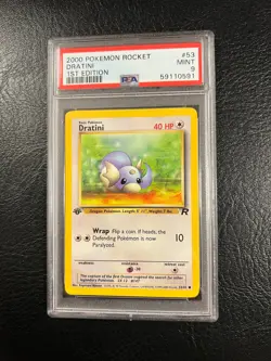 2000 Pokemon Rocket #53 - Dratini - Mint - 1st Edition - PSA 9! - Image 2