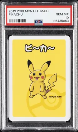 2019 POKEMON OLD MAID PIKACHU PSA 10 - Image 1