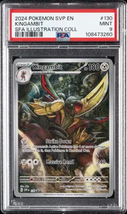 2024 POKEMON SVP EN-SV BLACK STAR PROMO #130 KINGAMBIT PSA 9 - Image 1