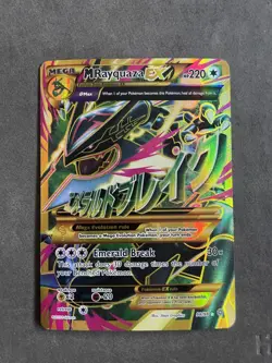 M Rayquaza EX Shiny Full Art Holo Card 98/98 XY-Ancient Origins - Image 1