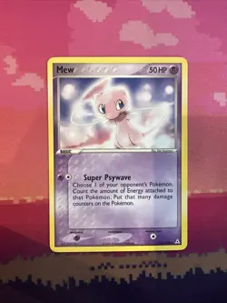 Pokemon Card Mew 111/110 ex Holon Phantoms Non Holo Near Mint - Image 1