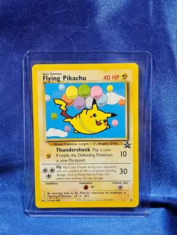 Pokemon TCG Flying Pikachu #25 Black Star Promo 2000 English Card - Image 1