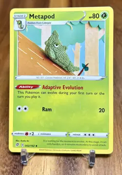 Metapod 002/192 Non Holo Rebel Clash Pokemon Card NM - Image 1