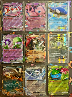 ALL EX - 9 Ultra Rare Pokemon Cards - binder bundle card lot - MEW - LP-NM - Image 1