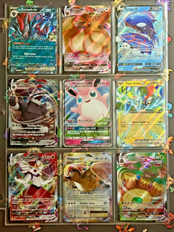 ALL EX/GX/VMAX - 9 Ultra Rare Pokemon Cards - binder bundle card lot - LP-NM - Image 1