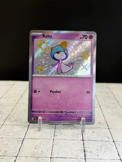 Ralts 153/091 Paldean Fates Baby Shiny Rare Pokemon Card TCG - Image 1