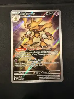 Pokemon Center Alakazam 009 Pokemon Mega Evolutions - PC ETB Promo 2 CARDS - Image 2