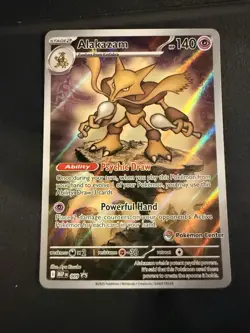 Pokemon Center Alakazam 009 Pokemon Mega Evolutions - PC ETB Promo 2 CARDS - Image 4