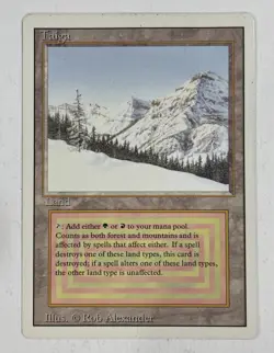 Taiga Revised MP Moderate Play MTG Magic The Gathering C - Image 1