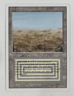 Scrubland Revised Near Mint NM MTG Magic The Gathering - Image 1
