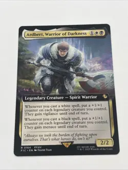1x Ardbert, Warrior of Darkness - Extended Art Light Play MTG Magic - Kid Icarus - Image 1