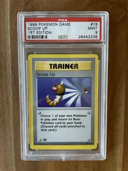 1999 Pokemon Scoop Up 1st Edition Base Set 78/102 PSA 9 Mint - Image 1