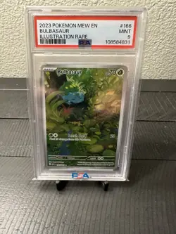 PSA 9 Bulbasaur 166/165 Scarlet & Violet Pokemon 151 Illustration Rare - Image 1