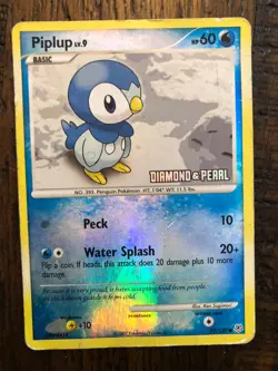 2007 Pokemon TCG - Diamond & Pearl - Piplup Regular 93/130 - Image 1
