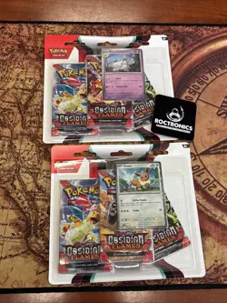 Pokemon SV3 Obsidian Flames 3-Pack Blister Box CASE (24ct) READ - Image 3