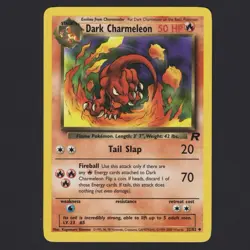 Dark Charmeleon 32/82 Uncommon Team Rocket Pokemon TCG LP+ - Image 1