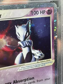 Pokemon TCG PSA 6 Mewtwo ex Holo Ruby and Sapphire 101/109 *SWIRL* - Image 3