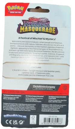Pokemon TCG Twilight Masquerade Promo Blister Pack Sealed English - Image 2