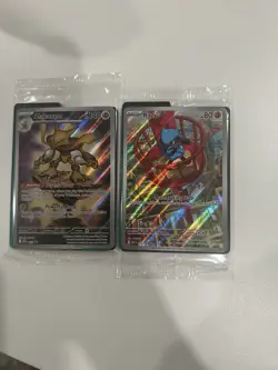 Alakazam 009 & Riolu 010 Pokemon Black Star Promo Mega Evolution ETB Set Sealed! - Image 1